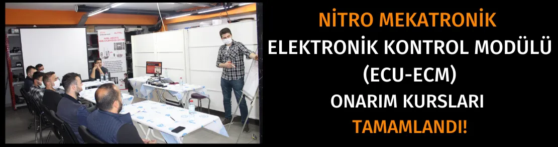 Nitro Mekatronik Oto Elektronik ve Beyin Tamir Kursları Devam Ediyor!